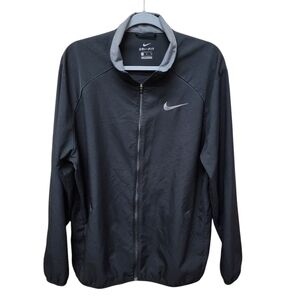 Nike Dri Fit Training Activewear Jackets Mens Size XL Black Full‎ Zip